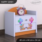 Nočna omarica Happy babies Medvedka z baloni 27 SZN1